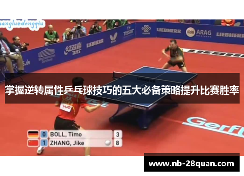 掌握逆转属性乒乓球技巧的五大必备策略提升比赛胜率 掌握逆转属性乒乓球技巧的五大必备策略提升比赛胜率
