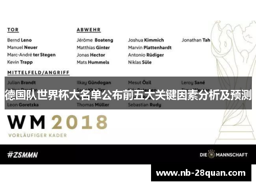 德国队世界杯大名单公布前五大关键因素分析及预测